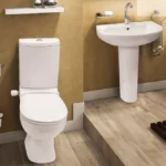 طقم ميكافيت  رافال مرحاض و حوض بالعامود الطويل 70 سم كامل من ميكافيت