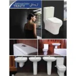 طقم ميكافيت ترينتي مرحاض وحوض 60 سم كامل من ميكافيت
